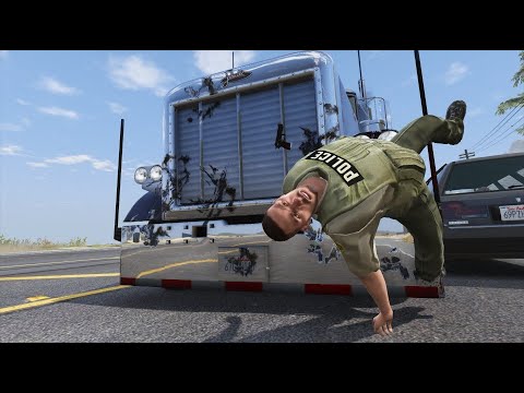 GTA 5 EXTREME SEMI TRUCK CRASHES - IMPACT COMPILATION #4
