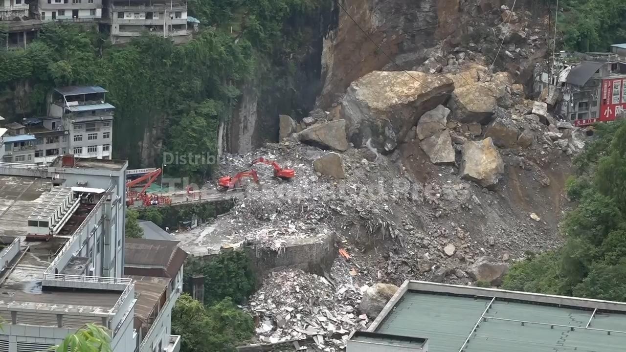 Landslide in southwestern China kills at least 8, leaves 34 missing as rescuers search rubble