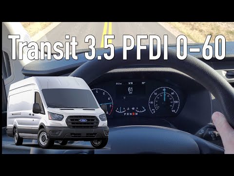 Thumbnail for 0-60 MPH 2023 Ford Transit 350 High Roof Extended 3.5 PFDI Non Turbo Engine Acceleration by Ford Transit
