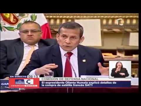 Ollanta Humala respondió ante Congreso por compra de satélite