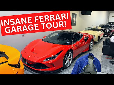 INCREDIBLE Ferrari Garage Tour!