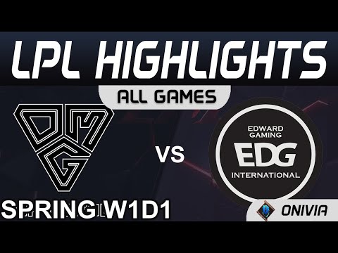 OMG vs EDG Highlights ALL GAMES LPL Spring Season 2021 W1D1 Oh My God vs EDward Gaming by Onivia