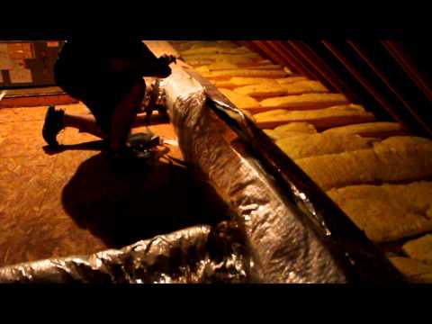 Attic duct insulation repair