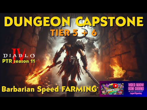 DUNGEON CAPSTONE Final Tier - Barbarian speed farming - PTR STAGE 11 DEVIL 4 - DEVIL IV