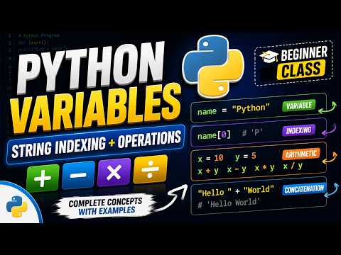 Python Variables String Indexing Operators Class 11