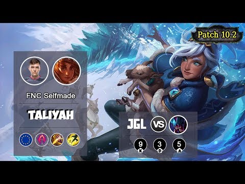 FNC Selfmade Taliyah Jungle VS Rek'Sai | LOL | S10 EUW Challenger - Full Gameplay