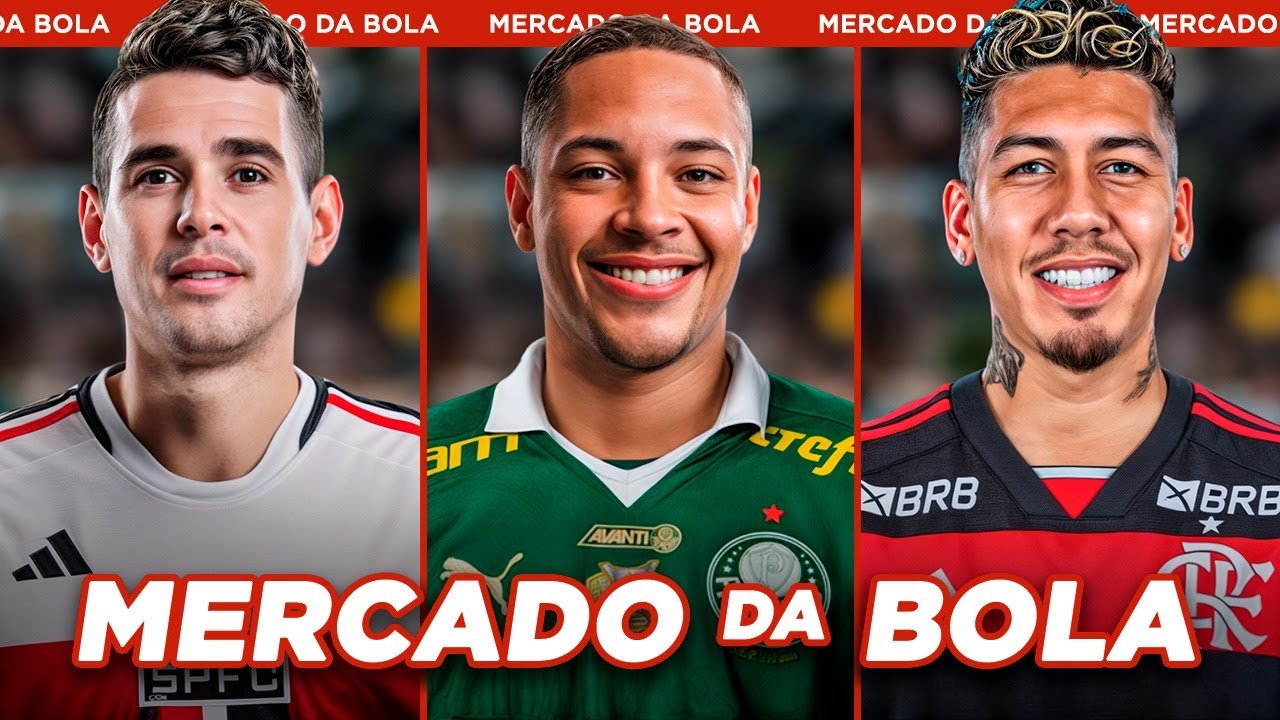 PALMEIRAS ESTÁ ATRÁS DE VITOR ROQUE│SÃO PAULO AVANÇA POR OSCAR e+ - Mercado da Bola 2025