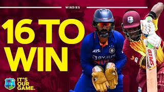🍿 TENSE Finish! | 🏏 16 To Win off 12 Balls | 📺 West Indies v India T20 International