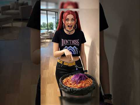 Did Rumi's spaghetti have hair in it!?  #kpopdemonhunters