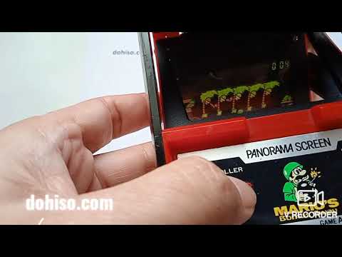 GAME & WATCH Mario 's BOMB AWAY PANORAMA SCREEN Game watch Mario เกมกดเก่า ของสะสม Vintage Game