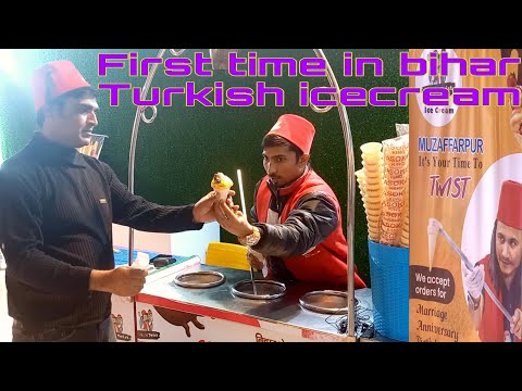 Turkish icecream ||Muzaffarpur bihar ||explored by Ravi kumar #RaviBeautyofficial #turkish #icecream