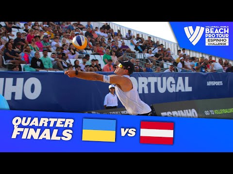 Popov/Reznik vs. Ermacora/Pristauz - Quarter Final Highlights Espinho 2022 #BeachProTour
