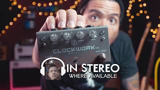 Video thumbnail for GFI System Clockwork Delay v3 pedal (headphones recommended) - demo by RJ Ronquillo by R.J. Ronquillo