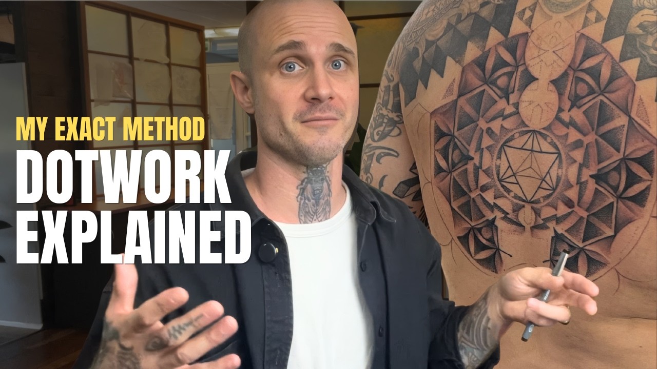 My Sacred Geometry Tattoo Process (Dotwork Explained)
