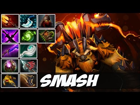 SmAsH 8000 MMR Plays Earthshaker with 12 Itens - Dota 2