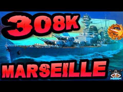 Marseille drückt 308K DMG *WTF* im "300K Club" ⚓️ in World of Warships 🚢