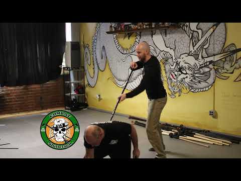 Using Shillelagh as Wrist Lock Lever Against Grab - Irish Stick Fighting