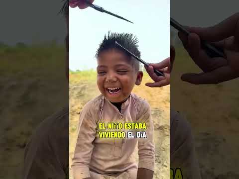 este hombre le hizo un corte de cabello nuevo ❤️ #shorts