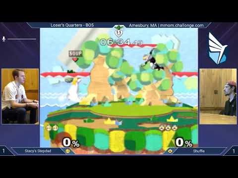 MMOM173 SSBM - Stacy's Stepdad (Peach) vs. Shuffle (Sheik) - Melee LQF