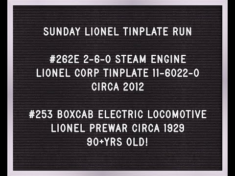 2020 Aug 16 Sunday Lionel Tinplate Run