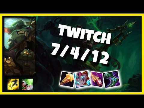 Twitch vs Kai'Sa BR Challenger BOT (7/4/12) Gameplay Replay - Patch 10.23