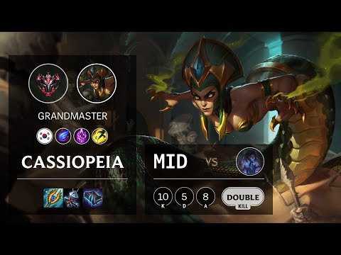 Cassiopeia Mid vs Sylas - KR Grandmaster Patch 10.4