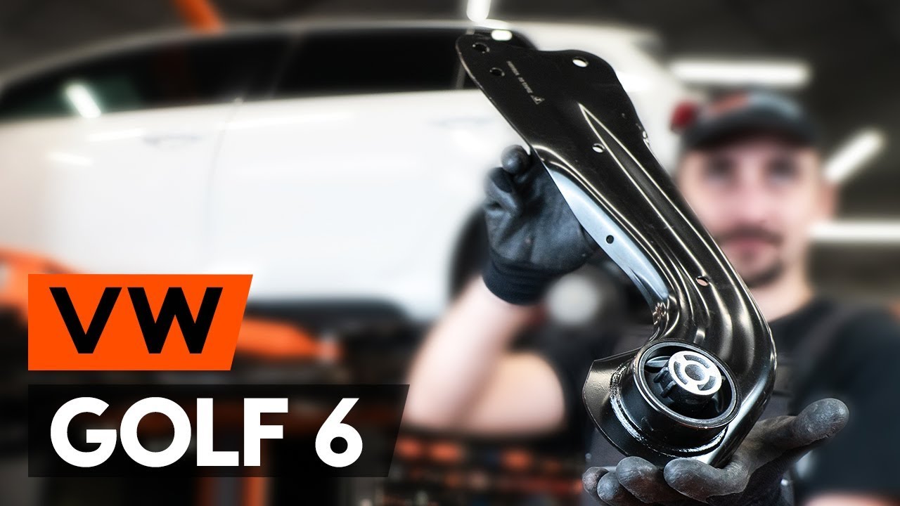 Comment changer : bras oscillant inférieur de suspension arrière sur VW Golf 6 - Guide de remplacement