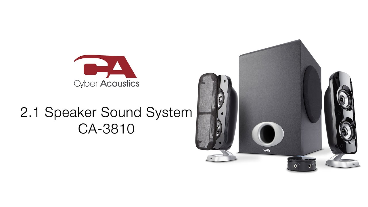 2.1 Speaker System (CA-3810) | Cyber Acoustics
