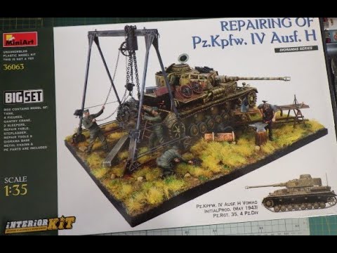 Miniart Panzer IV Tank repair diorama - part 5 - the roof