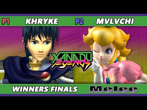 Xanadu Legends Winners Finals - mvlvchi (Peach) Vs. Khryke (Marth) Smash Melee - SSBM