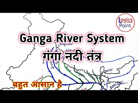 Geography : Ganga River System | Ganga and supporting rivers | गंगा नदी तंत्र [ HINDI ]