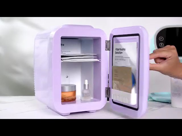 Vídeo relacionado con YASHE Mini Nevera, 4L Comética Pequeña Nevera para Dormitorio, CA 220V/ CC 12V para Coche, Enfriar y Calentar para Dormitorio, Portátil para Oficina, Escritorio (Blanco)