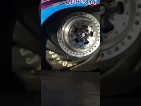 How drag tires look in slow motion