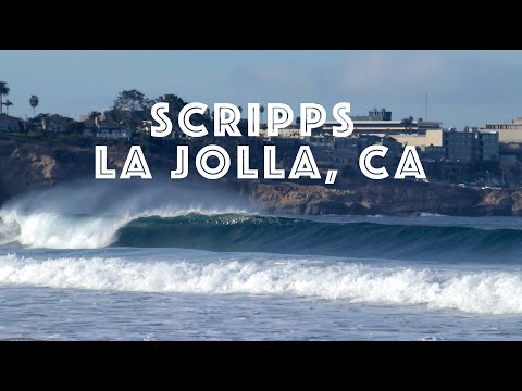 Big waves at Scripps Pier makes for fun surf