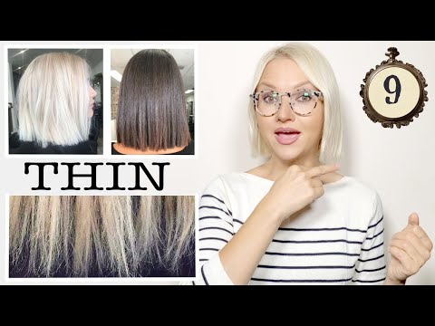 9 BEST TIPS to make THIN Hair LOOK THICK