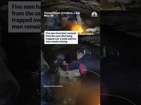 Video shows trapped men being trained to escape cave