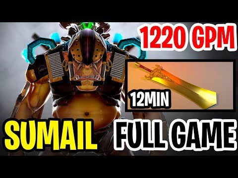 Sumail 12 MIN RADIANCE 1220 GPM - FULL GAME ALCHEMIST - Dota 2