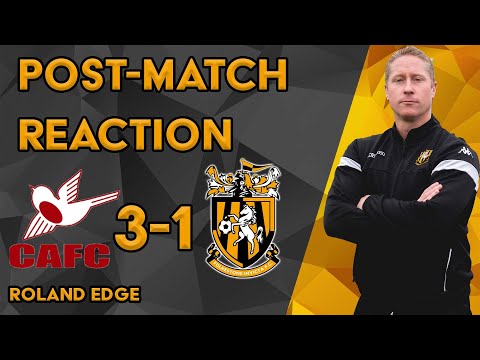 Reaction | Roland Edge | Carshalton Athletic 3-1 Folkestone Invicta