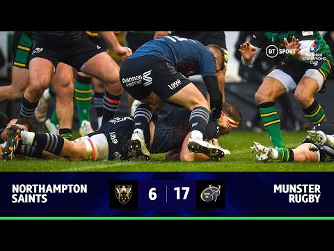 Northampton Saints v Munster (6-17) | Gavin Coombes Brace Seals Gutsy Win | Champions Cup Highlights