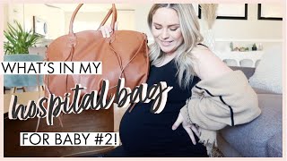 What's In My Hospital Bag For Baby Number 2! *Labor & Delivery 2021* Essentials!