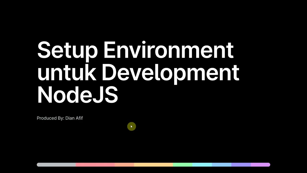 Setup Environment NodeJS