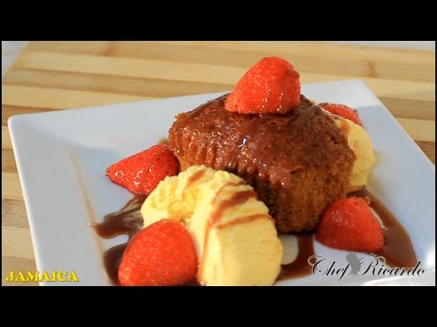 Jamaica Ginger Cake Desserst Served With Ice Cream | Recipes By Chef Ricardo