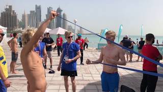 Elite swimmers - advice on warming up before swimming