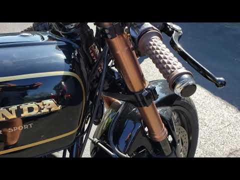 Honda CB750 four 1973 cafe racer & Goldilocks