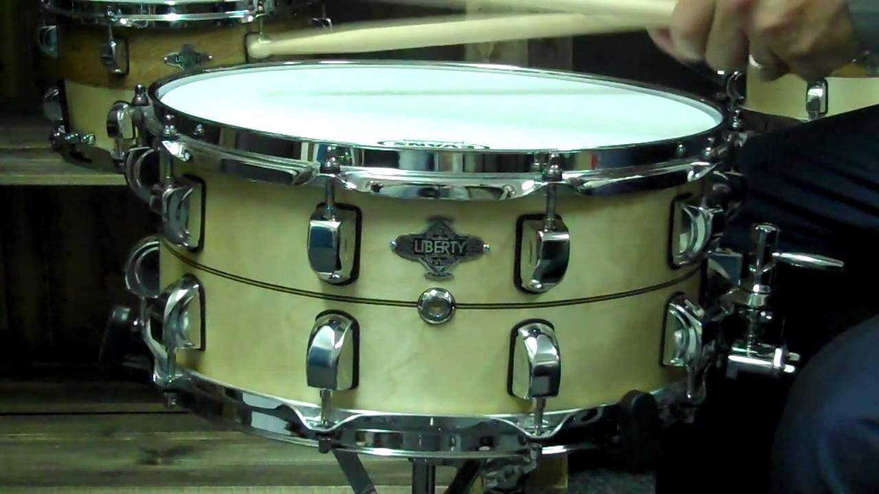 Liberty Drums 14x6 5 Inlay snare drum - YouTube