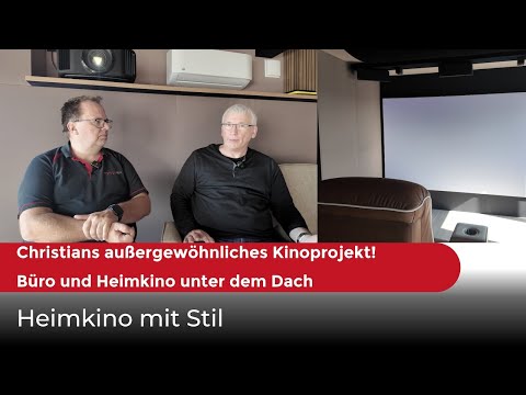 Heimkino mit Stil: Christians außergewöhnliches Kinoprojekt! Büro und Heimkino unter dem Dach.
