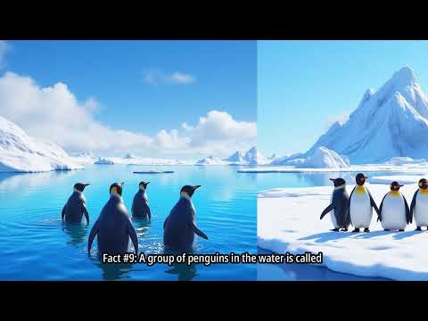 10 Fun Facts About Penguins for Kids | 1 Minute Arctic Adventure 🐧❄️