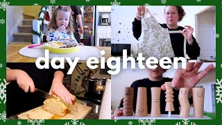 VLOGMAS DEC 18 | unboxing a new lovevery play kit, LOTS of cooking & baking, apron for alice + more