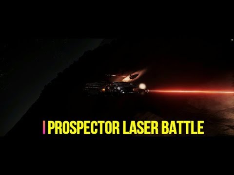 Star Citizen 3.2 MISC Prospector laser fight