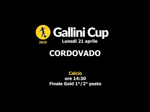 Gallini Cup Finale 1°/ 2° Posto U16 GOLD